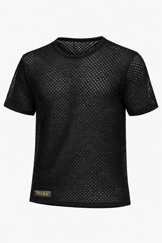 Black Mesh Shirt HS017A